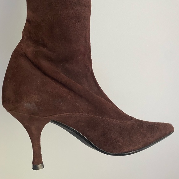 🤎Stuart Weitzman Suede Pointed-Toe Knee-High Boots🤎 - Picture 14 of 16